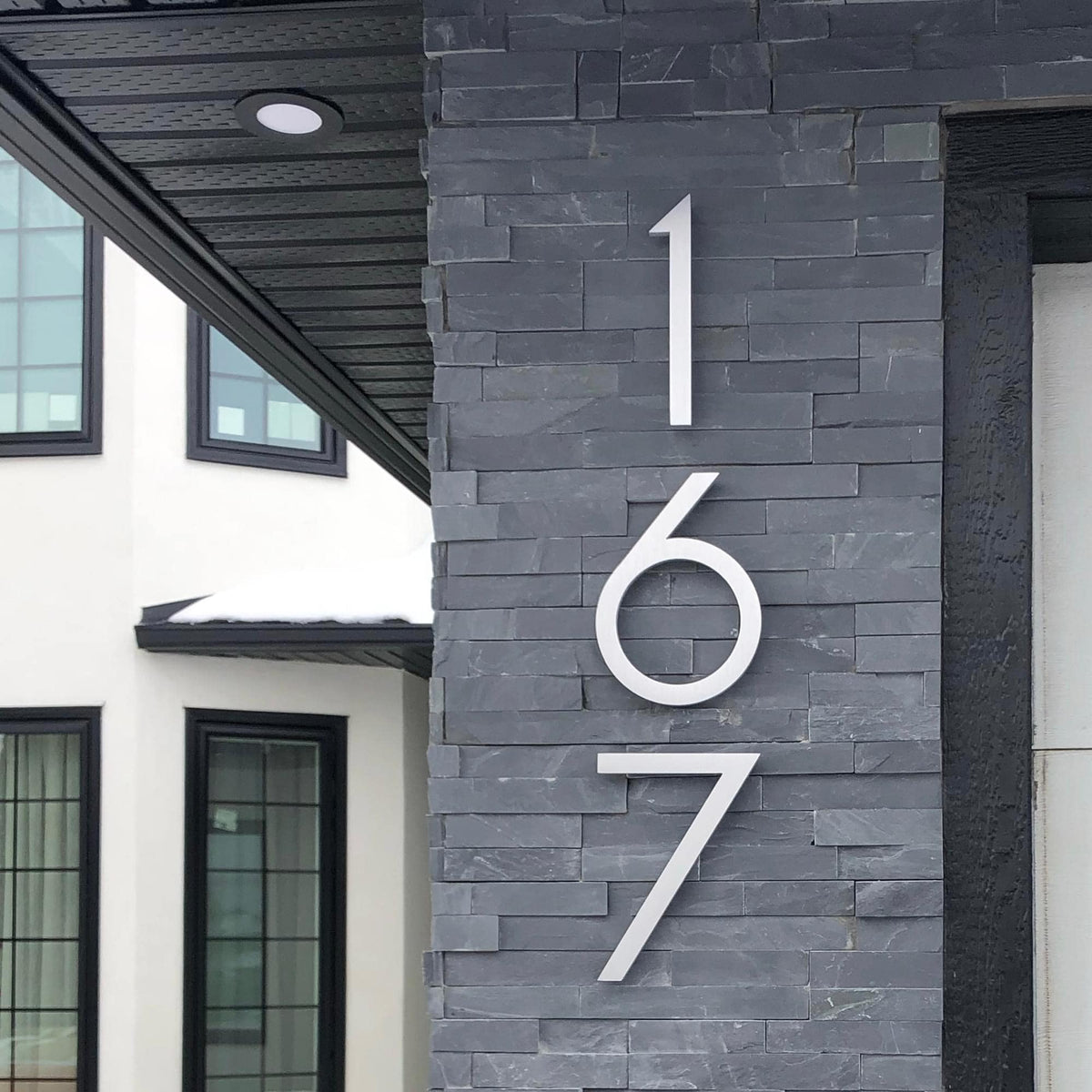 Aluminum Floating House Numbers