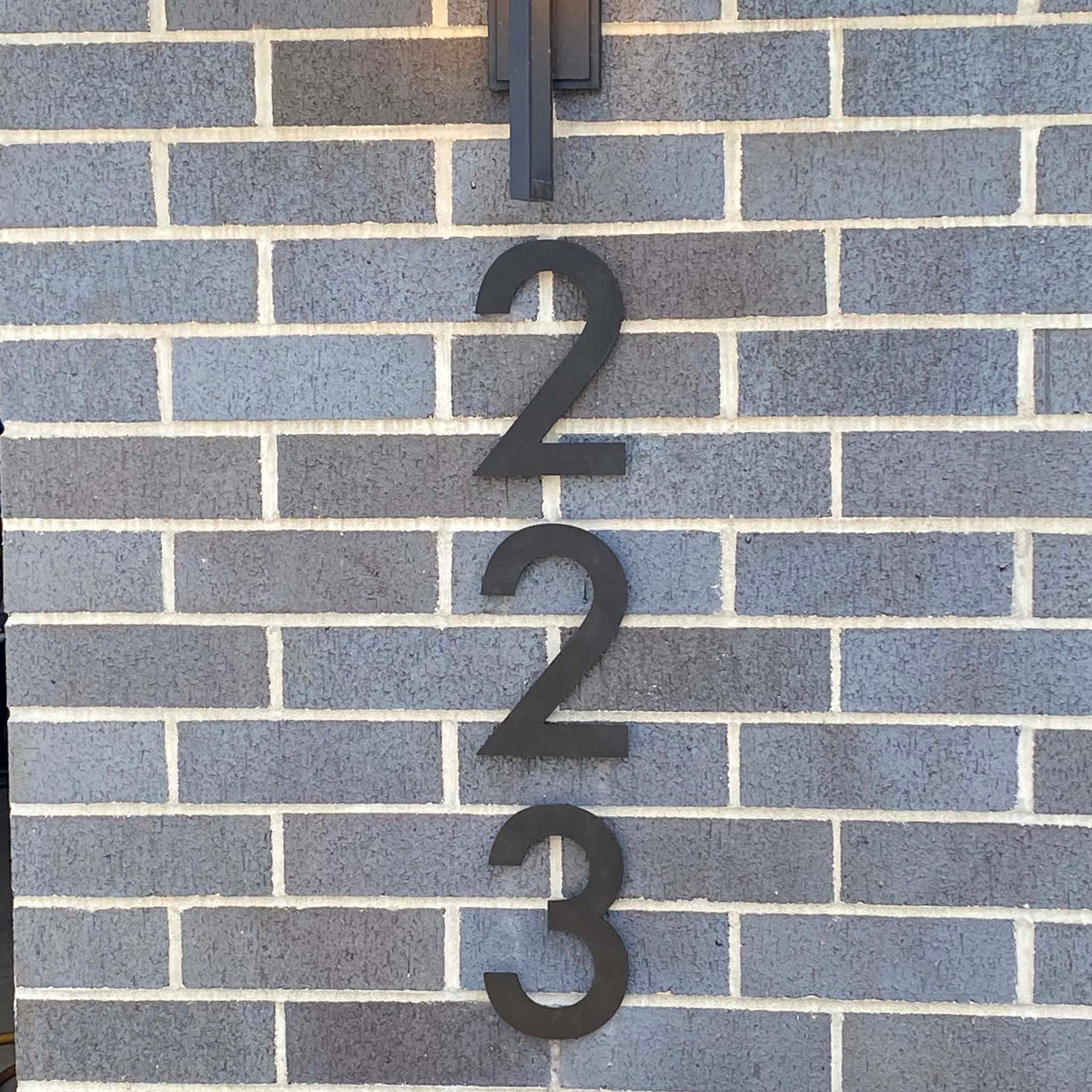 ANODIZED ALUMINUM HOUSE NUMBERS