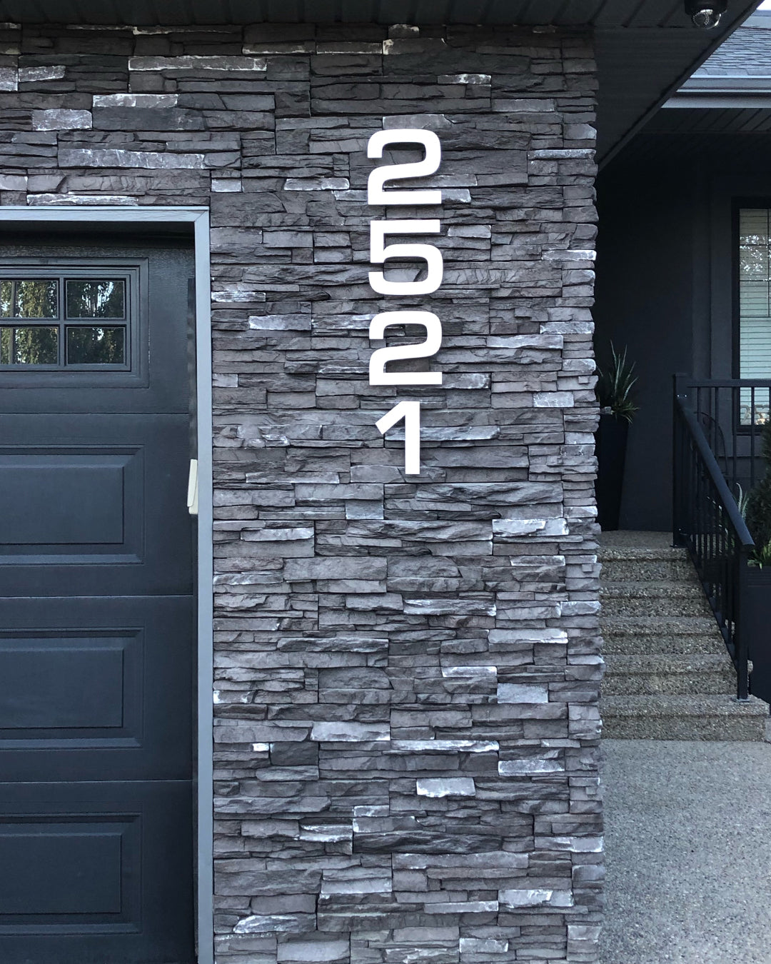 Aluminum Floating House Numbers