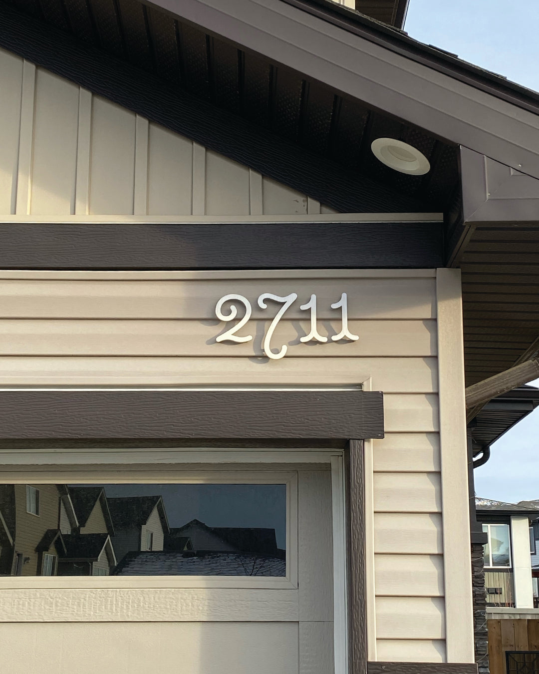 Aluminum Floating House Numbers