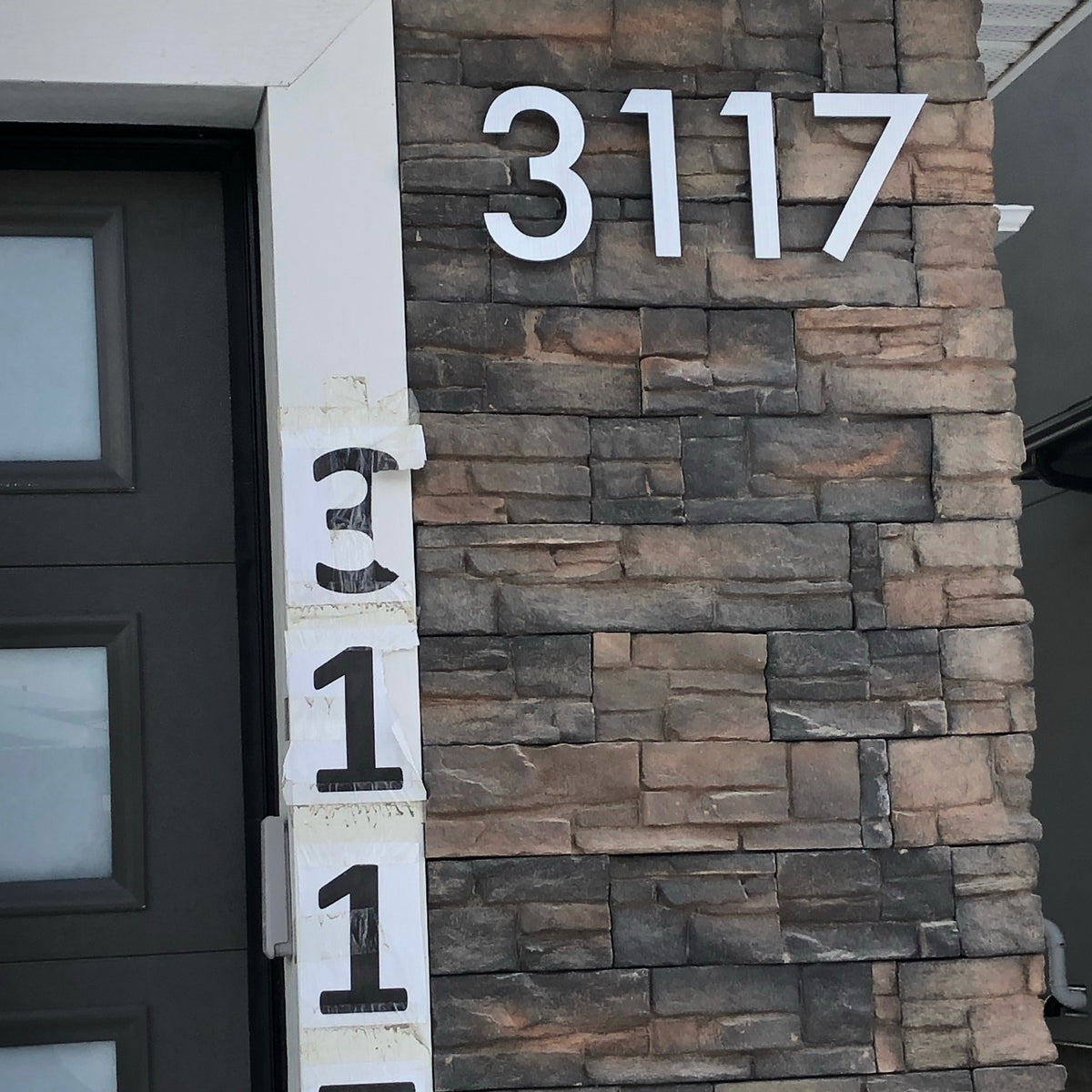 Aluminum Floating House Numbers