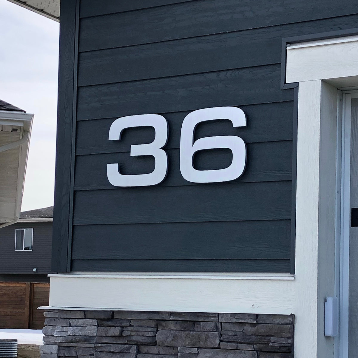 Aluminum Floating House Numbers
