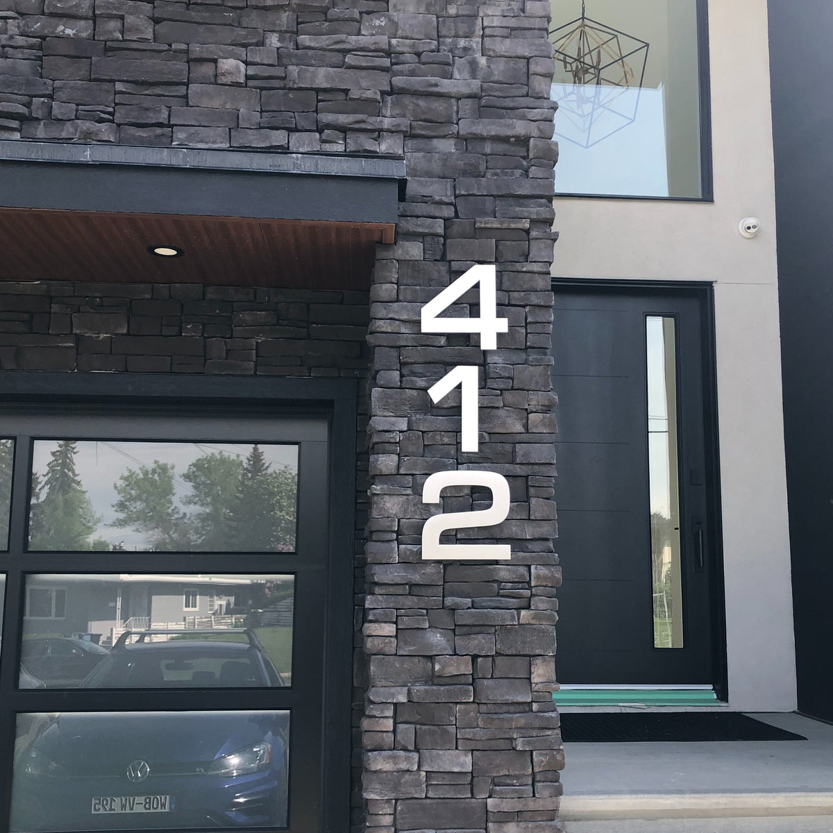 Aluminum Floating House Numbers