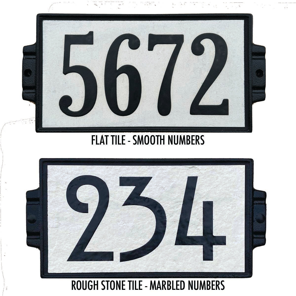 6&quot; X 12&quot; IVORY ADDRESS PLAQUE