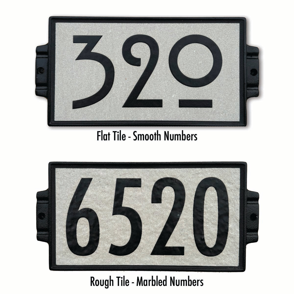 6&quot; X 12&quot; LIGHT GREY ADDRESS PLAQUE