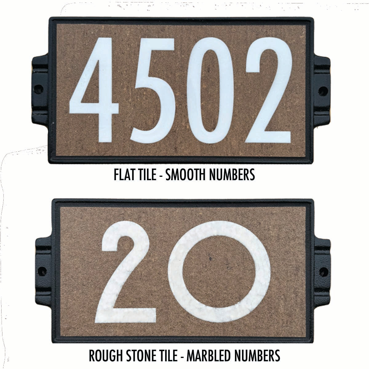 6&quot; X 12&quot; LIGHT CHOCOLATE ADDRESS PLAQUE