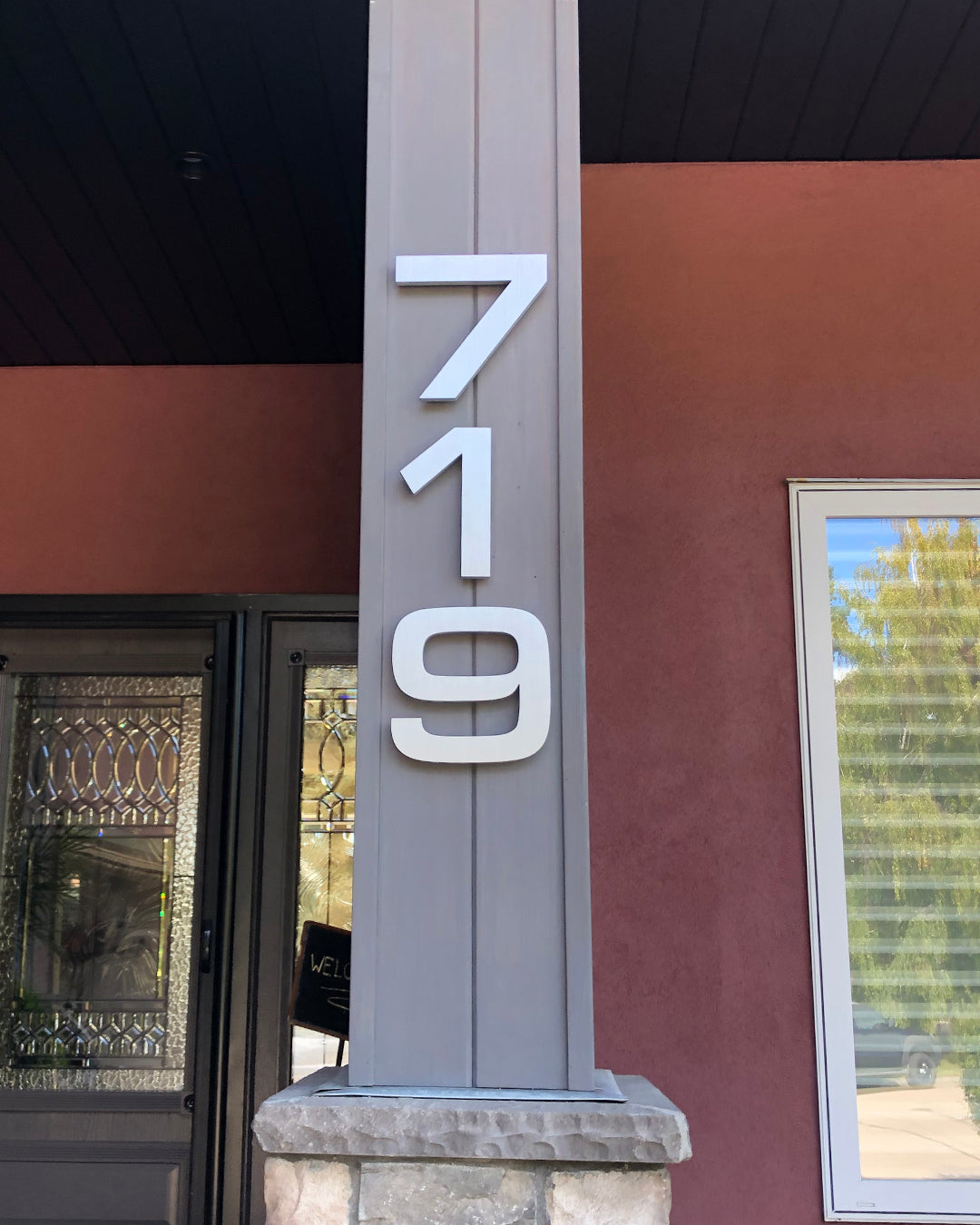 Aluminum Floating House Numbers