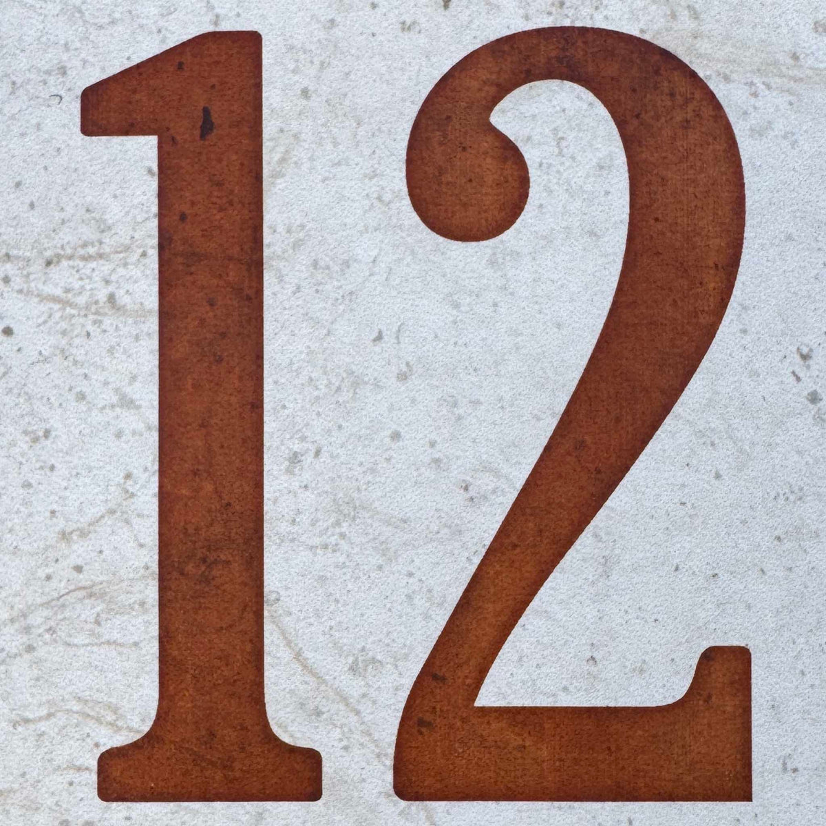 Vertical Athens Address Plaque