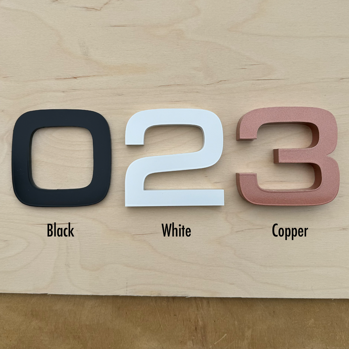 Aluminum Floating House Numbers