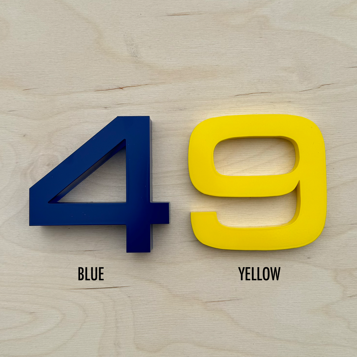 Aluminum Floating House Numbers
