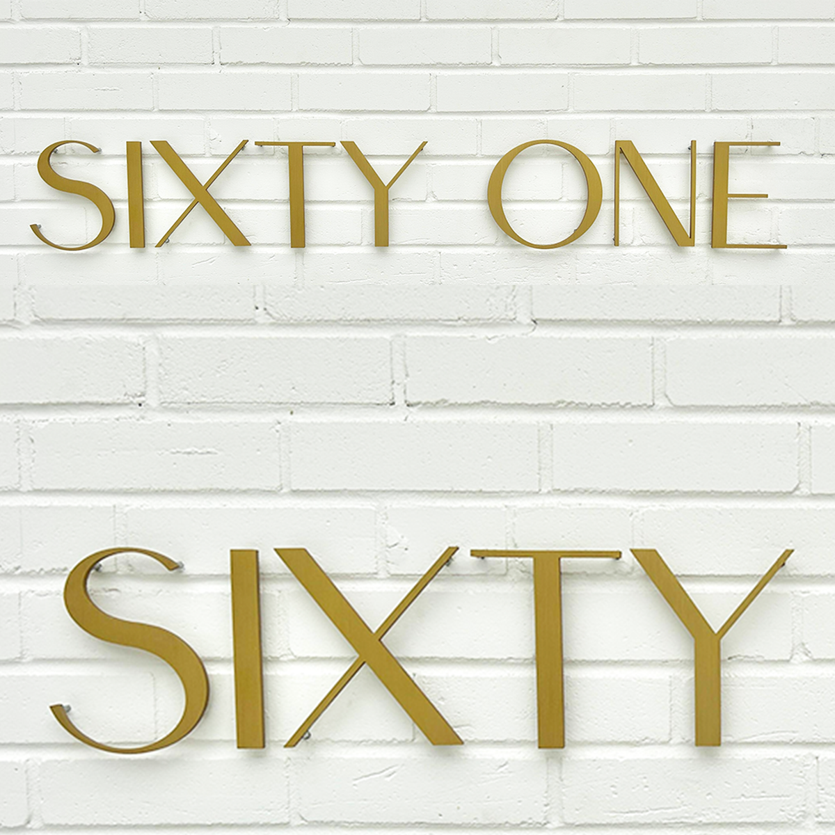 ANODIZED ALUMINUM HOUSE NUMBERS